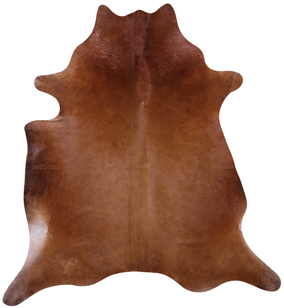 Brown Natural Cowhide Rug - XX-Large 8' 0"H x 7' 3"W