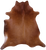 Brown Natural Cowhide Rug - XX-Large 8' 0"H x 7' 3"W