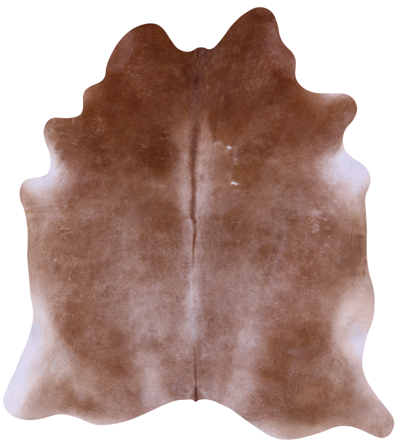 Light Brown Natural Cowhide Rug - X-Large 7' 1"H x 6' 6"W