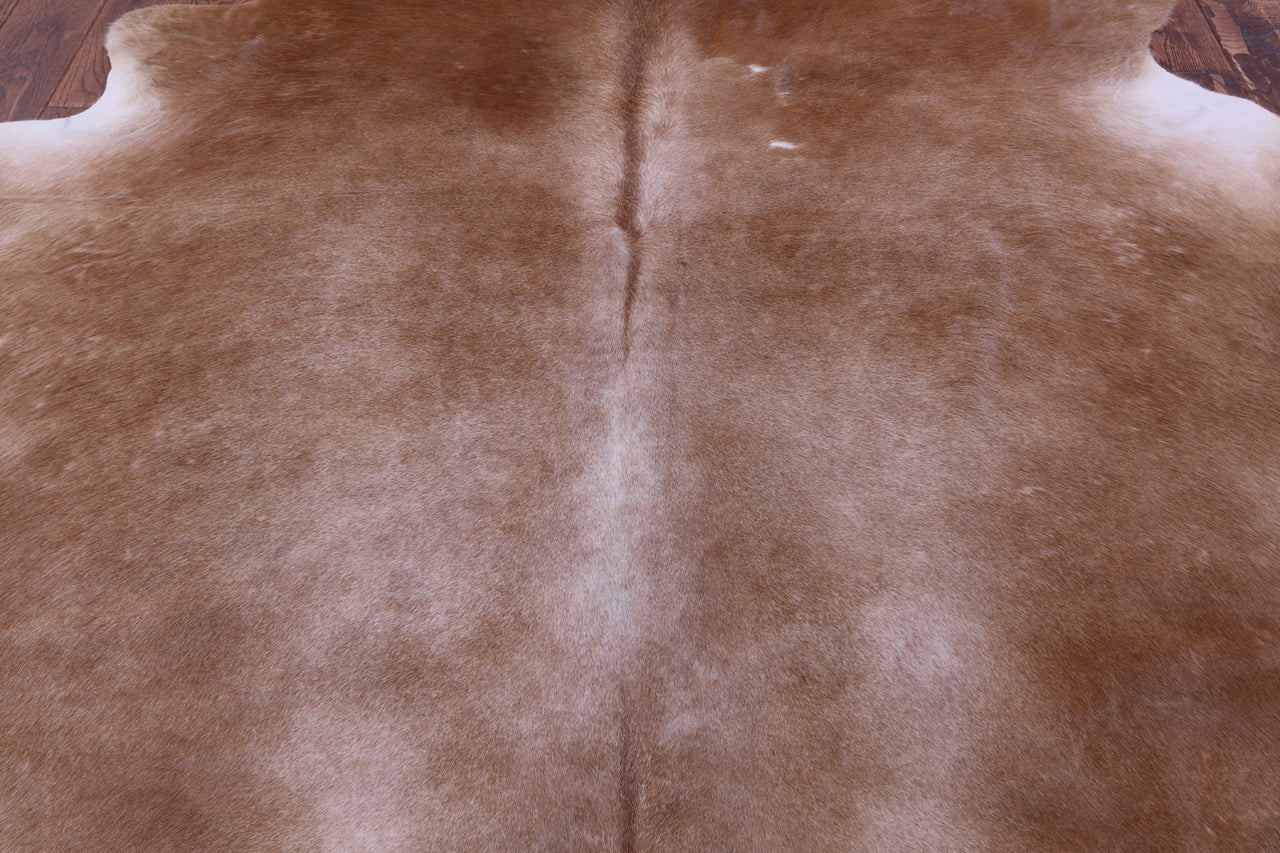 Light Brown Natural Cowhide Rug - X-Large 7' 1"H x 6' 6"W
