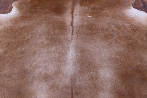 Light Brown Natural Cowhide Rug - X-Large 7' 1