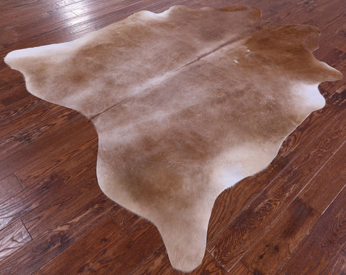 Light Brown Natural Cowhide Rug - X-Large 7' 1