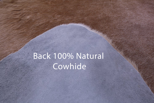 Light Brown Natural Cowhide Rug - X-Large 7' 1