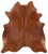 Brown Natural Cowhide Rug - X-Large 7' 7"H x 6' 9"W