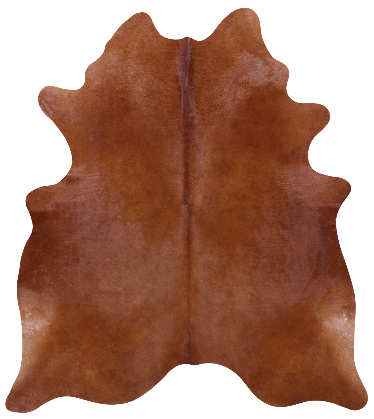 Brown Natural Cowhide Rug - X-Large 7' 7"H x 6' 9"W