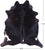 Black Natural Cowhide Rug - X-Large 7' 4"H x 6' 6"W