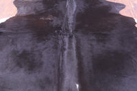 Thumbnail for Black Natural Cowhide Rug - X-Large 7' 4