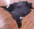 Black Natural Cowhide Rug - X-Large 7' 4"H x 6' 6"W