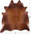 Brown Natural Cowhide Rug - XX-Large 8' 0"H x 7' 2"W