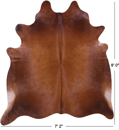 Brown Natural Cowhide Rug - XX-Large 8' 0