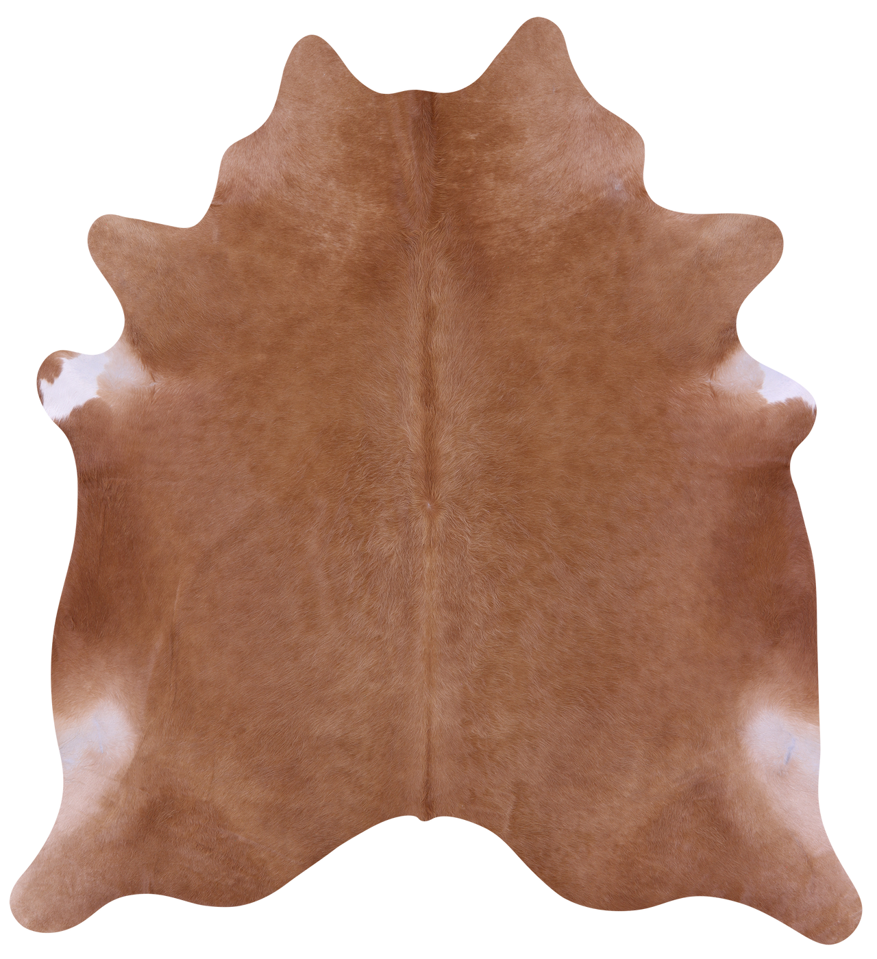 Light Brown Natural Cowhide Rug - X-Large 7' 3"H x 6' 9"W