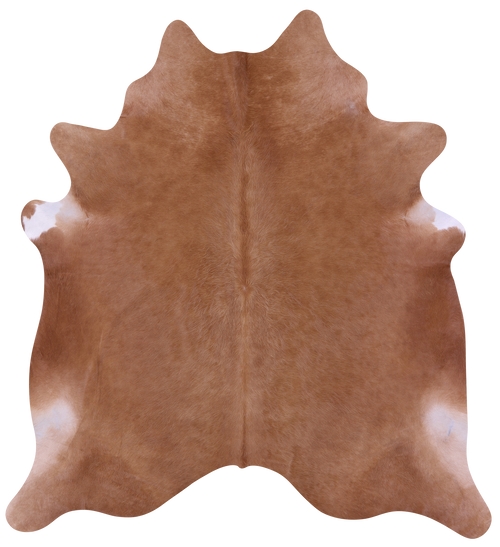Light Brown Natural Cowhide Rug - X-Large 7' 3