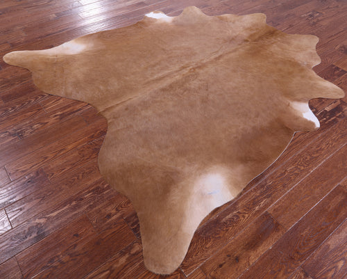 Light Brown Natural Cowhide Rug - X-Large 7' 3