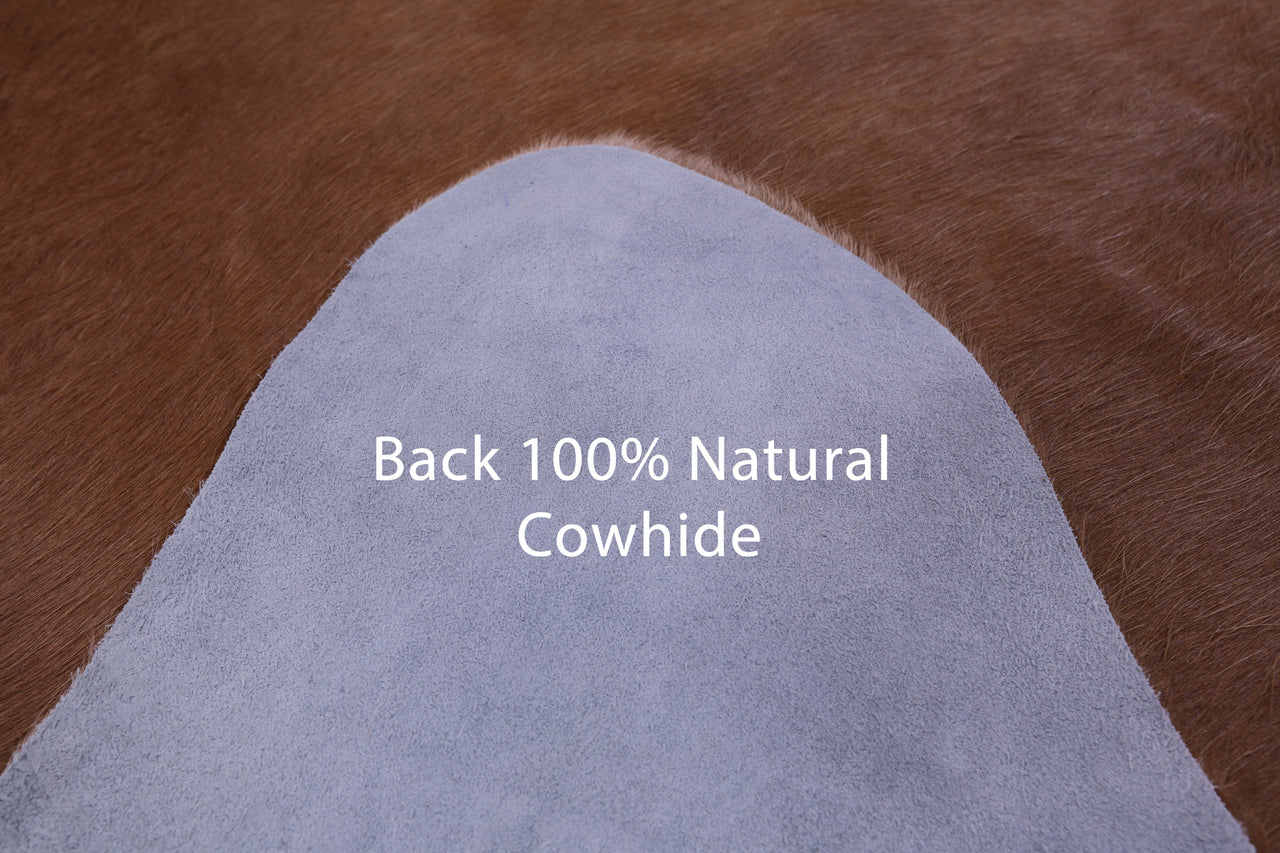 Light Brown Natural Cowhide Rug - X-Large 7' 3"H x 6' 9"W