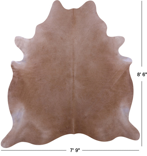 Light Brown Natural Cowhide Rug - XX-Large 8' 6
