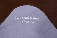 Thumbnail for Brown Natural Cowhide Rug - X-Large 7' 4