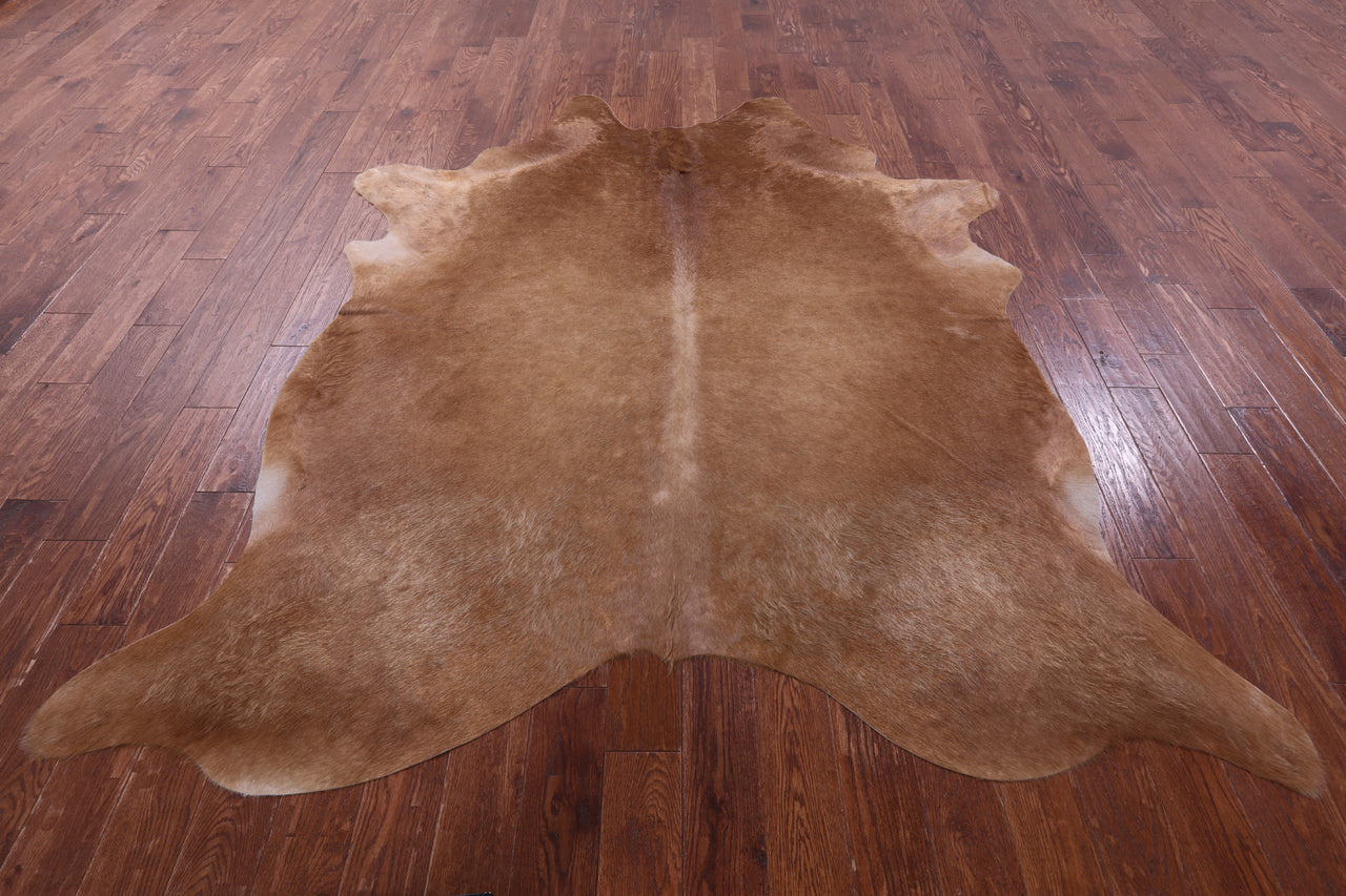 Brown Natural Cowhide Rug - XX-Large 8' 0"H x 7' 0"W
