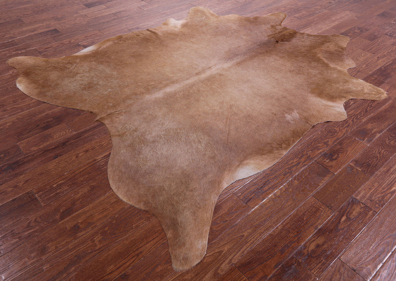 Brown Natural Cowhide Rug - XX-Large 8' 0"H x 7' 0"W