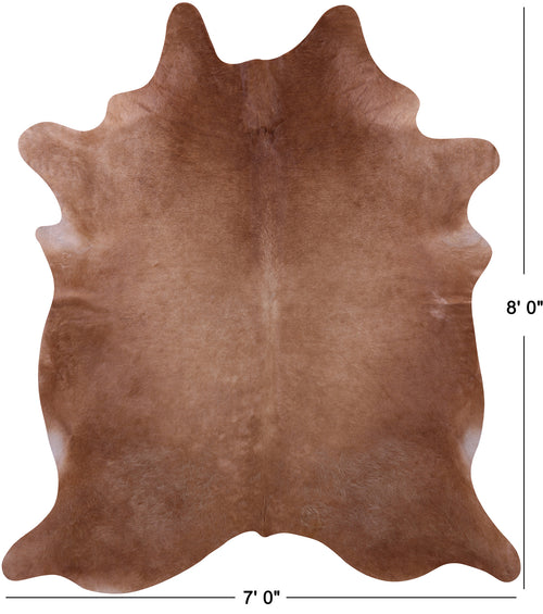 Brown Natural Cowhide Rug - XX-Large 8' 0