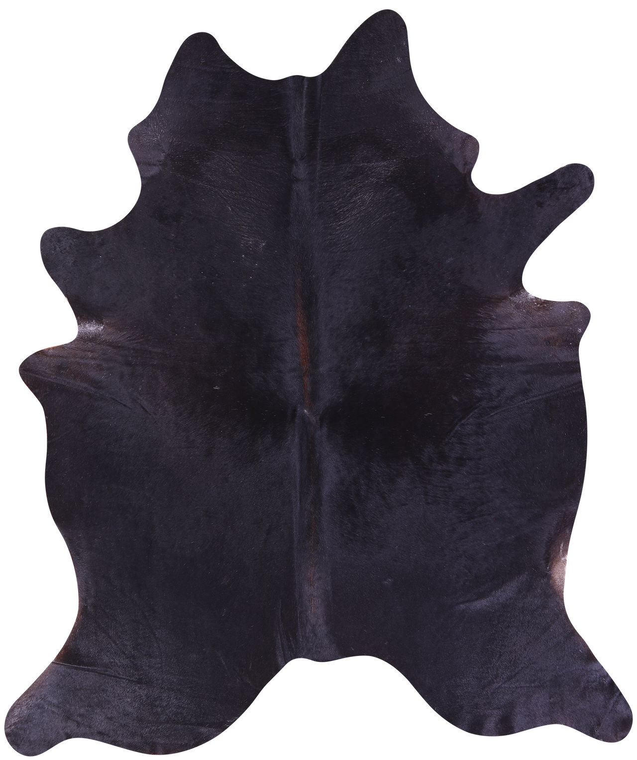 Black Natural Cowhide Rug - XX-Large 7' 10"H x 6' 6"W