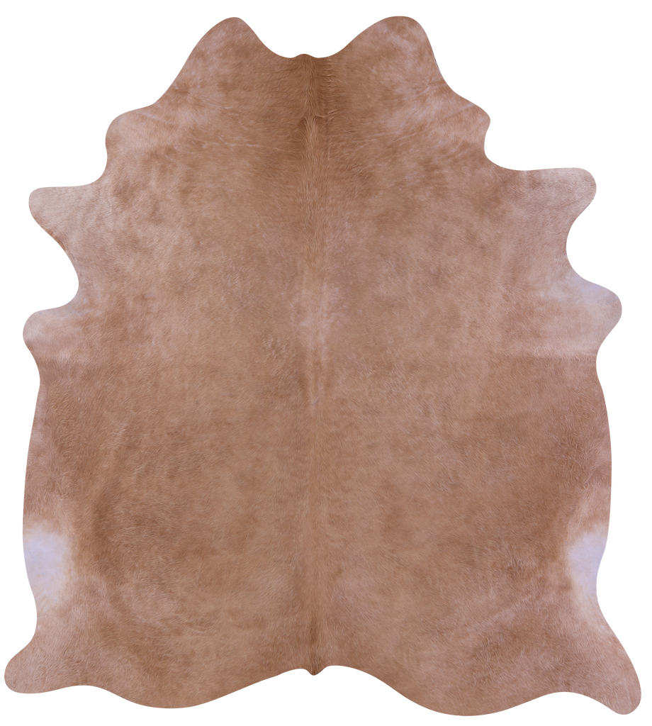 Light Brown Natural Cowhide Rug - X-Large 7' 6"H x 6' 9"W
