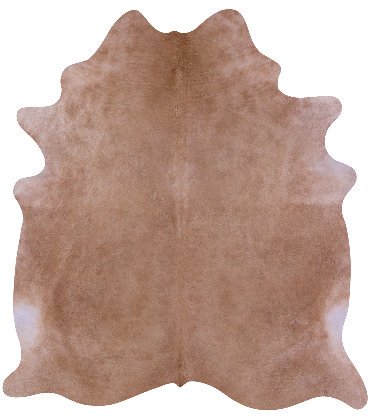 Light Brown Natural Cowhide Rug - X-Large 7' 6"H x 6' 9"W