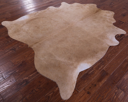 Light Brown Natural Cowhide Rug - X-Large 7' 6