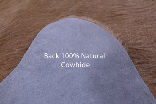 Light Brown Natural Cowhide Rug - X-Large 7' 6
