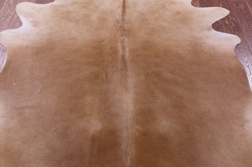 Light Brown Natural Cowhide Rug - X-Large 7' 5