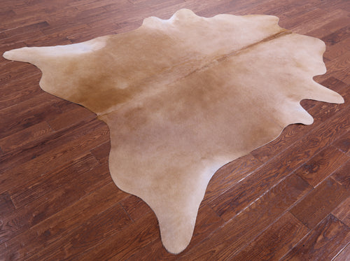 Light Brown Natural Cowhide Rug - X-Large 7' 5