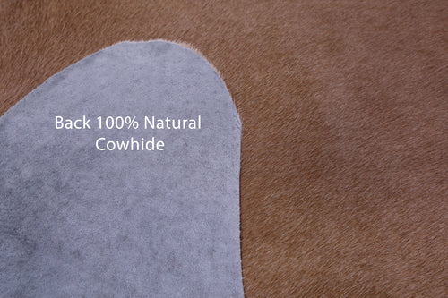 Light Brown Natural Cowhide Rug - X-Large 7' 5