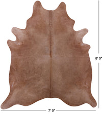 Thumbnail for Light Brown Natural Cowhide Rug - XX-Large 8' 0