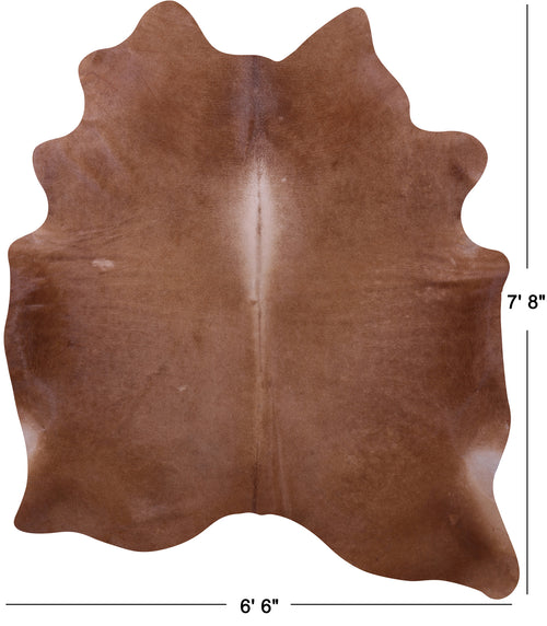 Brown Natural Cowhide Rug - XX-Large 7' 8