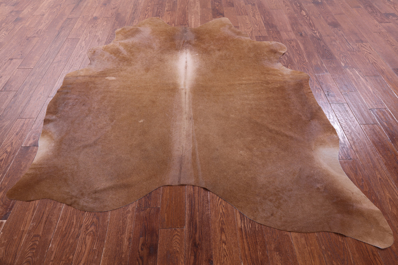 Brown Natural Cowhide Rug - XX-Large 7' 8"H x 6' 6"W