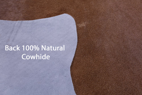 Brown Natural Cowhide Rug - XX-Large 7' 8