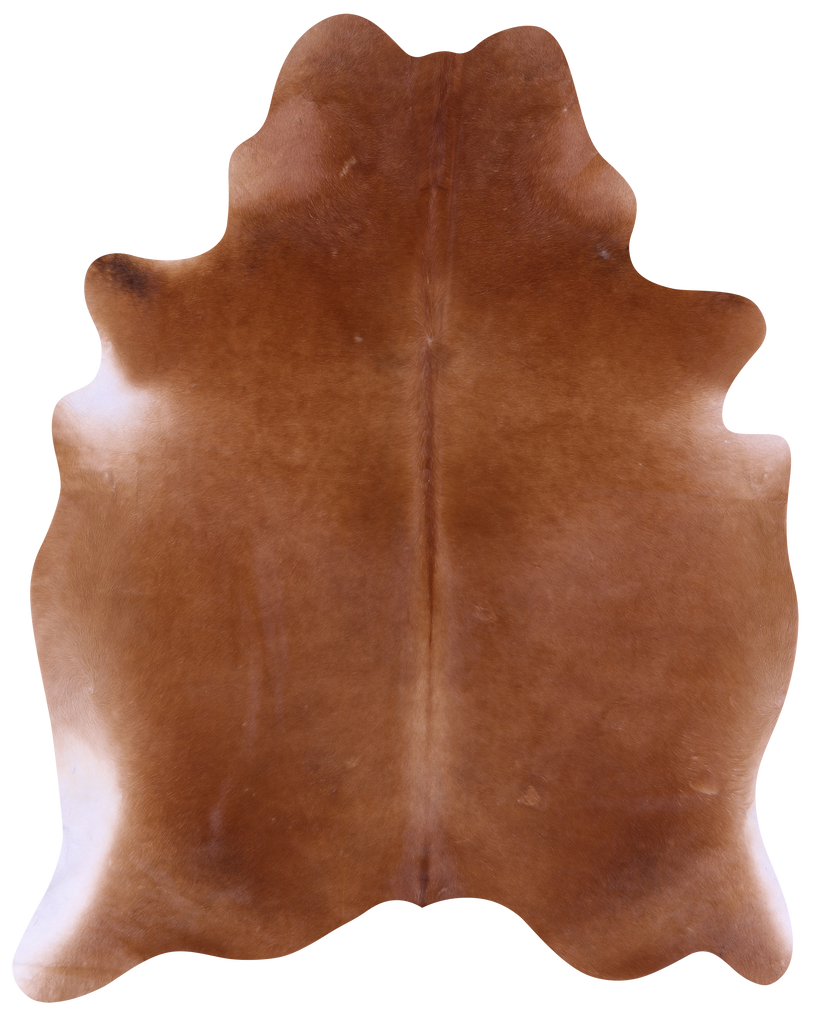 Brown Natural Cowhide Rug - X-Large 7' 5"H x 5' 10"W