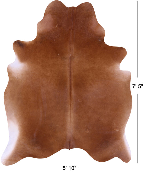 Brown Natural Cowhide Rug - X-Large 7' 5