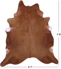 Thumbnail for Brown Natural Cowhide Rug - XX-Large 7' 8