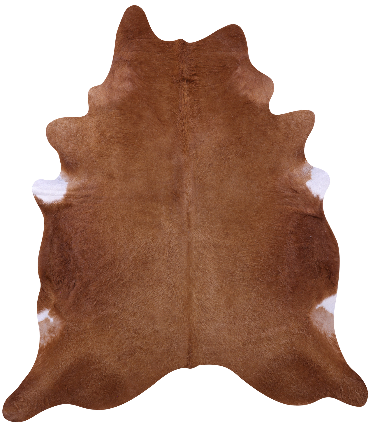Brown Natural Cowhide Rug - XX-Large 7' 8"H x 6' 7"W