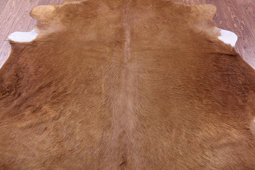 Brown Natural Cowhide Rug - XX-Large 7' 8