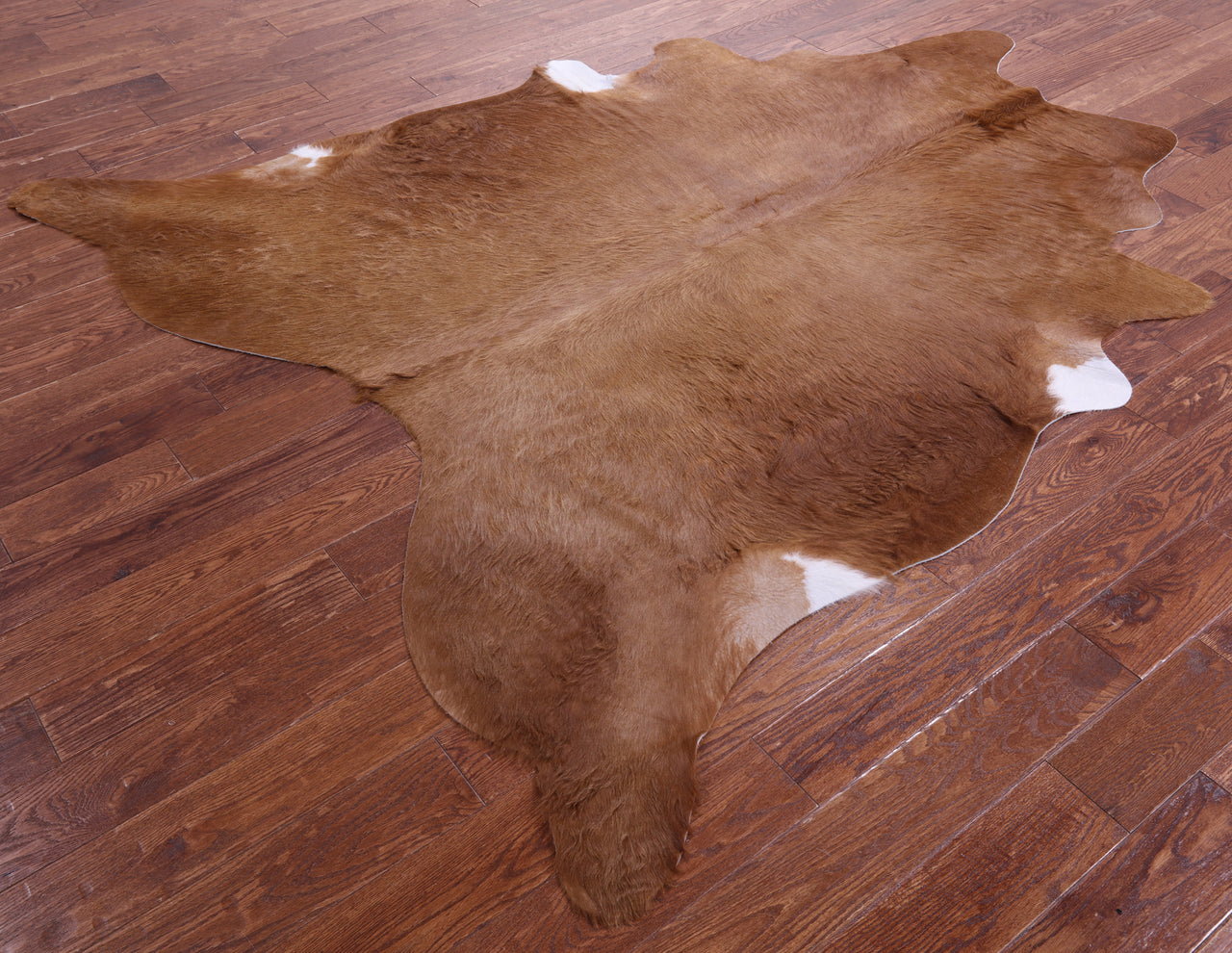 Brown Natural Cowhide Rug - XX-Large 7' 8"H x 6' 7"W