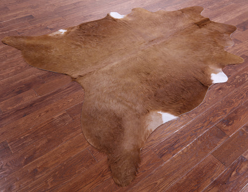 Brown Natural Cowhide Rug - XX-Large 7' 8