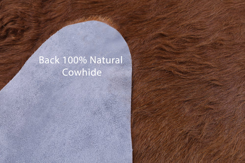 Brown Natural Cowhide Rug - XX-Large 7' 8