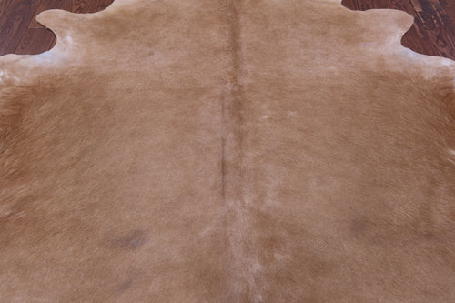 Light Brown Natural Cowhide Rug - X-Large 7' 1