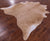 Light Brown Natural Cowhide Rug - X-Large 7' 1"H x 6' 5"W