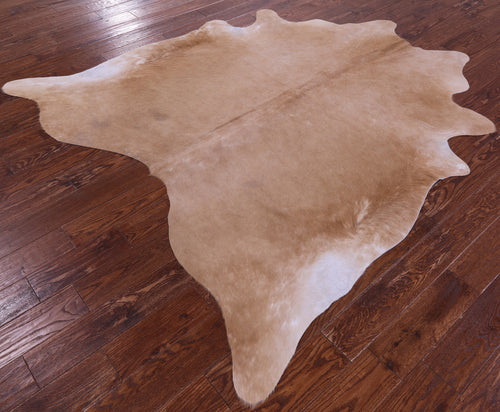 Light Brown Natural Cowhide Rug - X-Large 7' 1