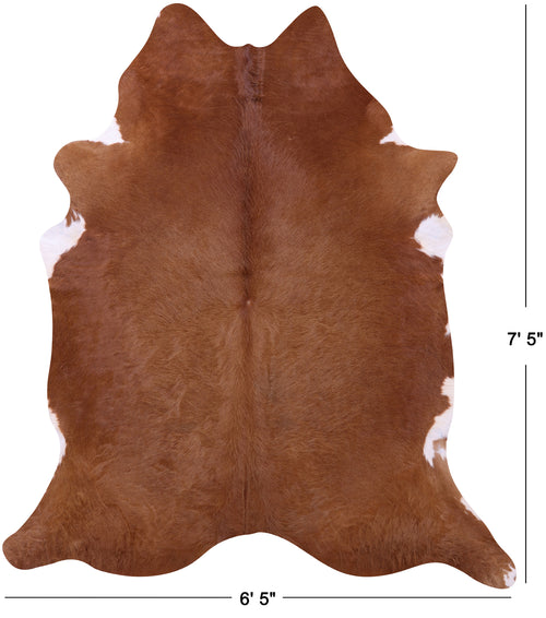 Brown Natural Cowhide Rug - X-Large 7' 5