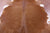 Brown Natural Cowhide Rug - X-Large 7' 5"H x 6' 5"W