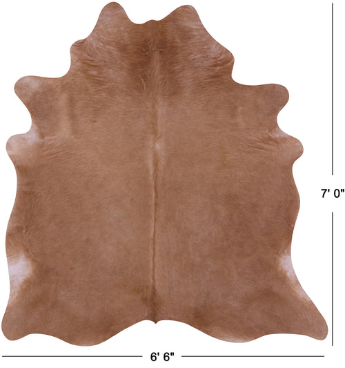 Light Brown Natural Cowhide Rug - X-Large 7' 0