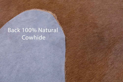 Brown Natural Cowhide Rug - XX-Large 7' 10